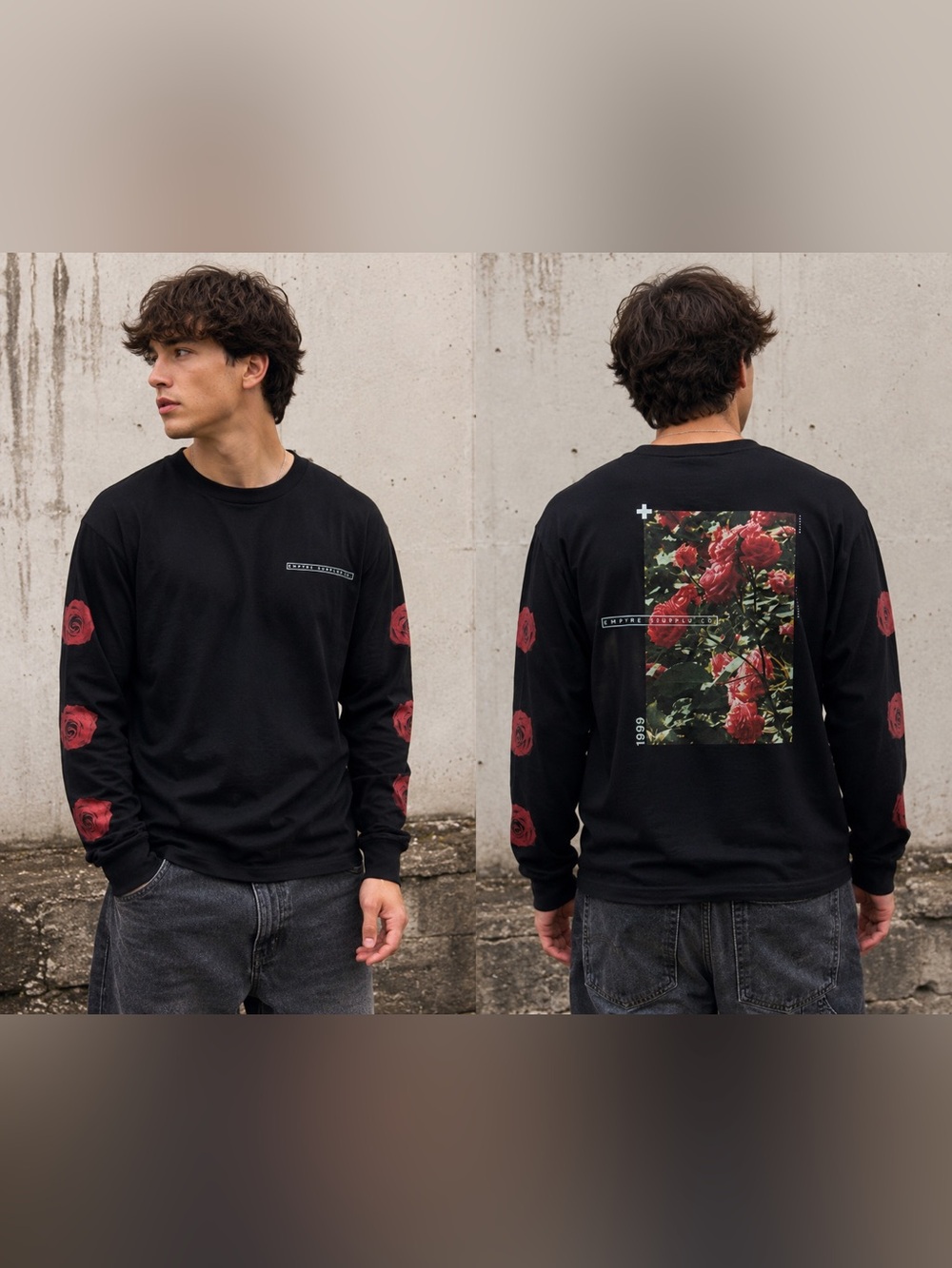 Empyre Surplus Roses Long Sleeve Tee
Men's Size Large